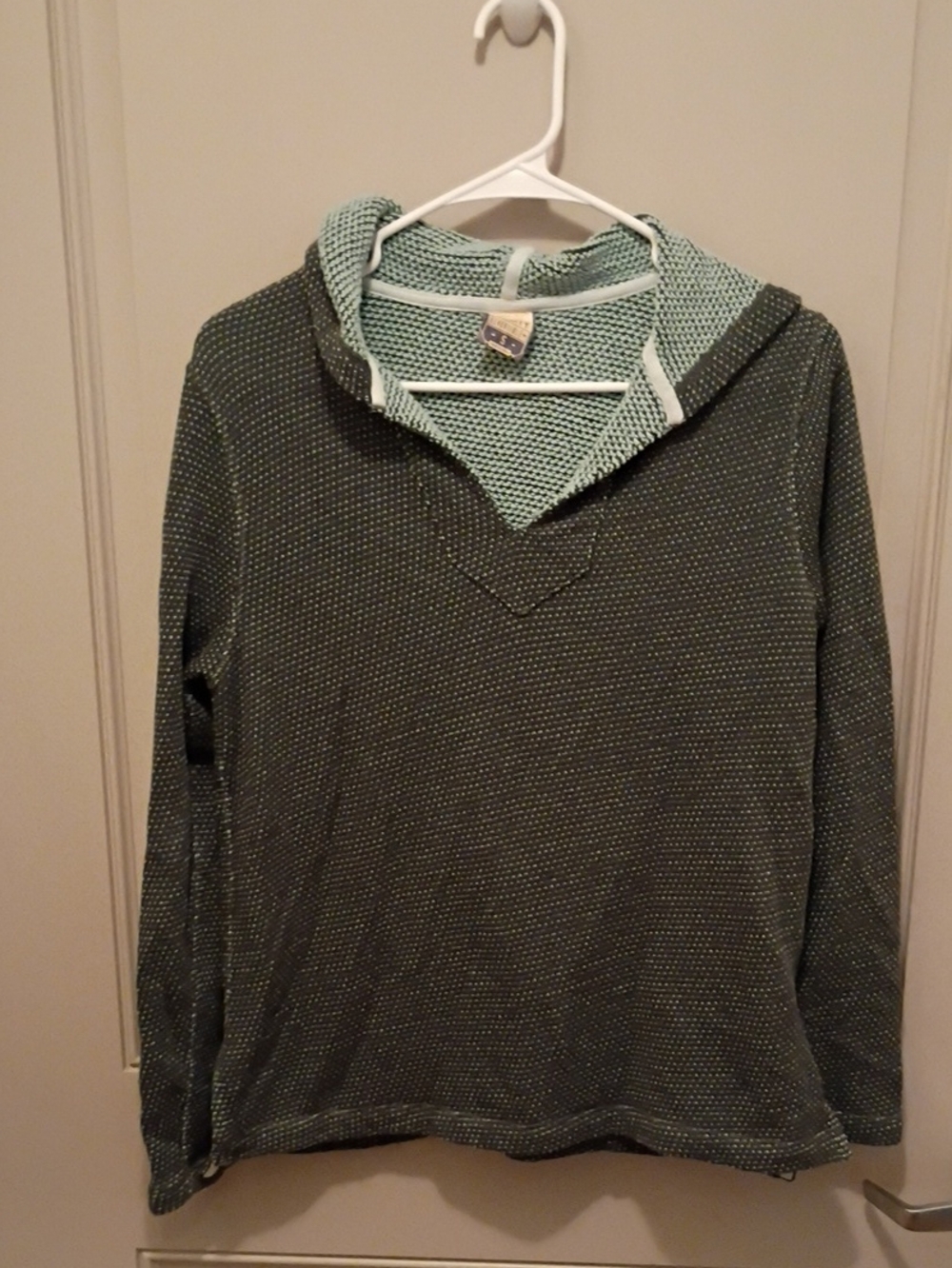 Faherty Women's Reversible Olive Green Hoodie Size Small